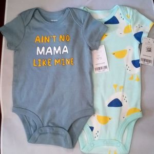 2 Carter's onesie